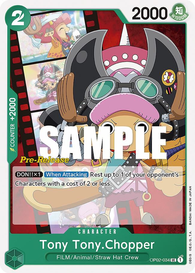 Paramount War Pre-Release Cards - OP02-034 - Tony Tony.Chopper - UC