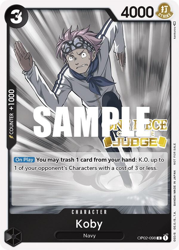 One Piece Promotion Cards - OP02-098 - Koby (Judge) - PR