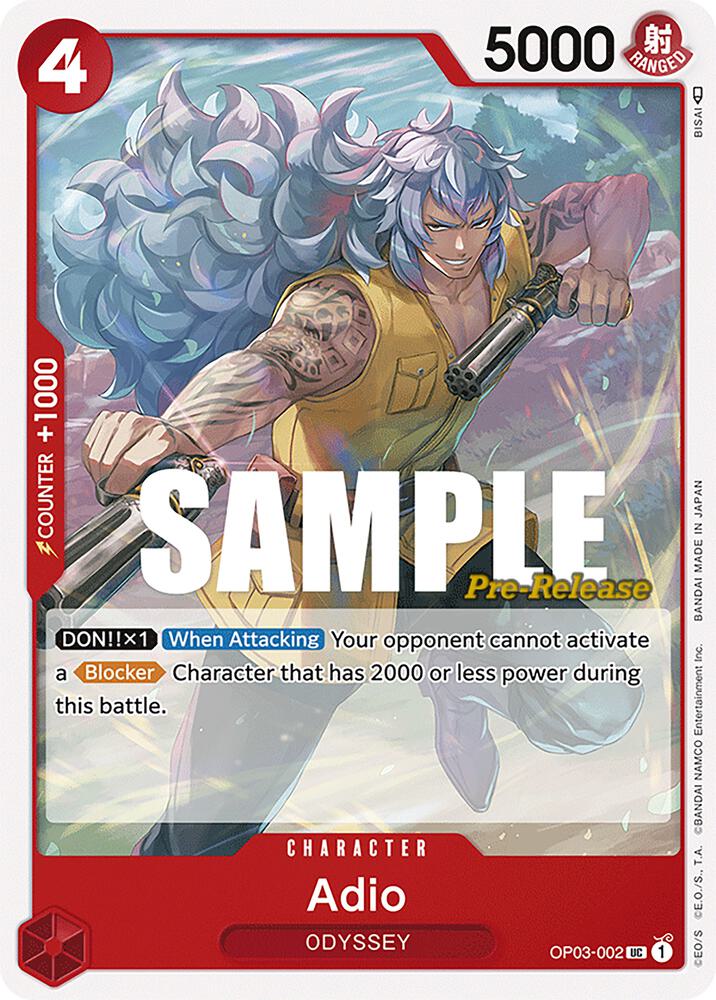 Pillars of Strength Pre-Release Cards - OP03-002 - Adio - UC