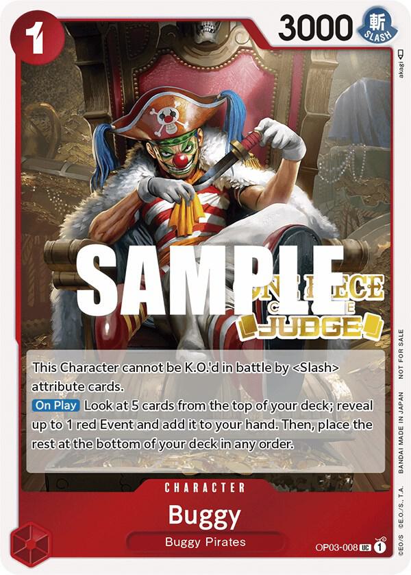 One Piece Promotion Cards - OP03-008 - Buggy (Judge Pack Vol. 2) - PR
