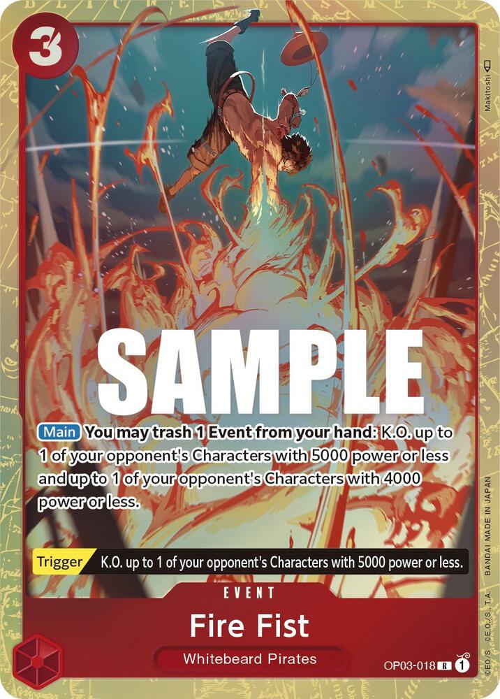 Pillars of Strength - OP03-018 - Fire Fist (Alternate Art) - R