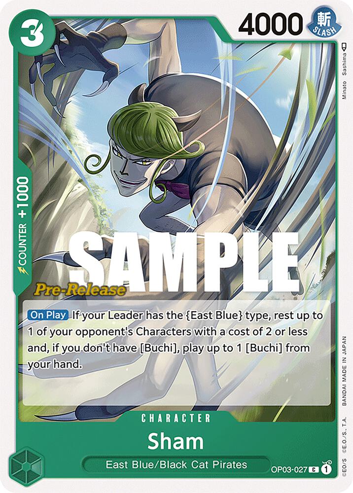Pillars of Strength Pre-Release Cards - OP03-027 - Sham - C