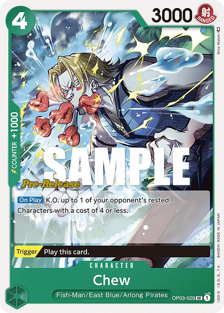 Pillars of Strength Pre-Release Cards - OP03-029 - Chew - UC