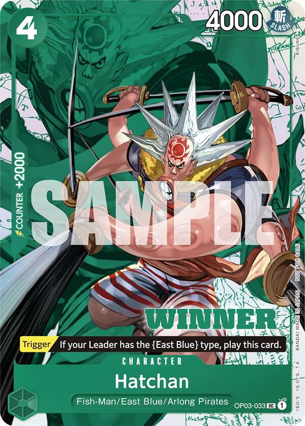 One Piece Promotion Cards - OP03-033 - Hatchan (Winner Pack Vol. 6) - UC