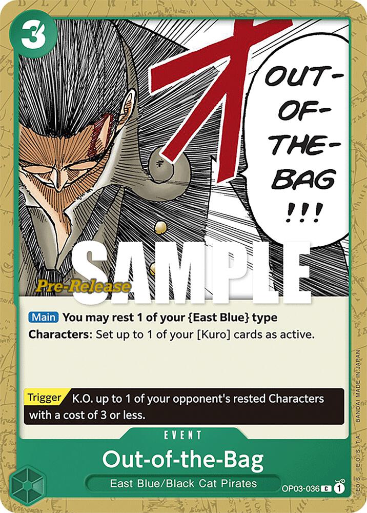 Pillars of Strength Pre-Release Cards - OP03-036 - Out-of-the-Bag - C