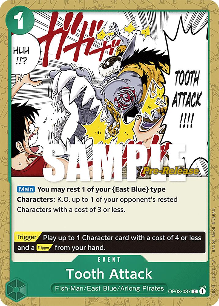 Pillars of Strength Pre-Release Cards - OP03-037 - Tooth Attack - C