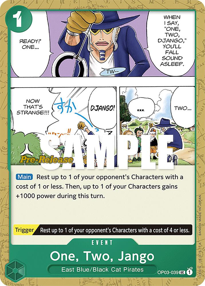 Pillars of Strength Pre-Release Cards - OP03-039 - One, Two, Jango - UC