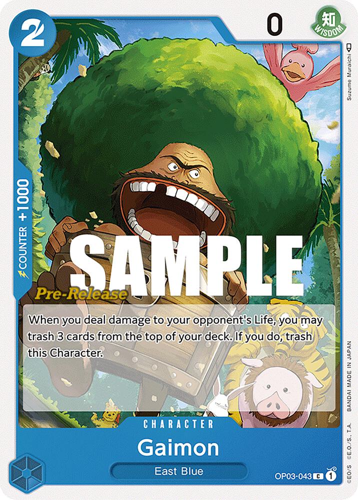 Pillars of Strength Pre-Release Cards - OP03-043 - Gaimon - C