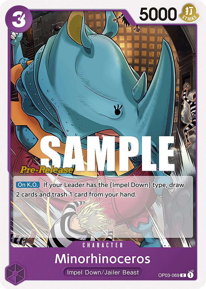 Pillars of Strength Pre-Release Cards - OP03-069 - Minorhinoceros - C