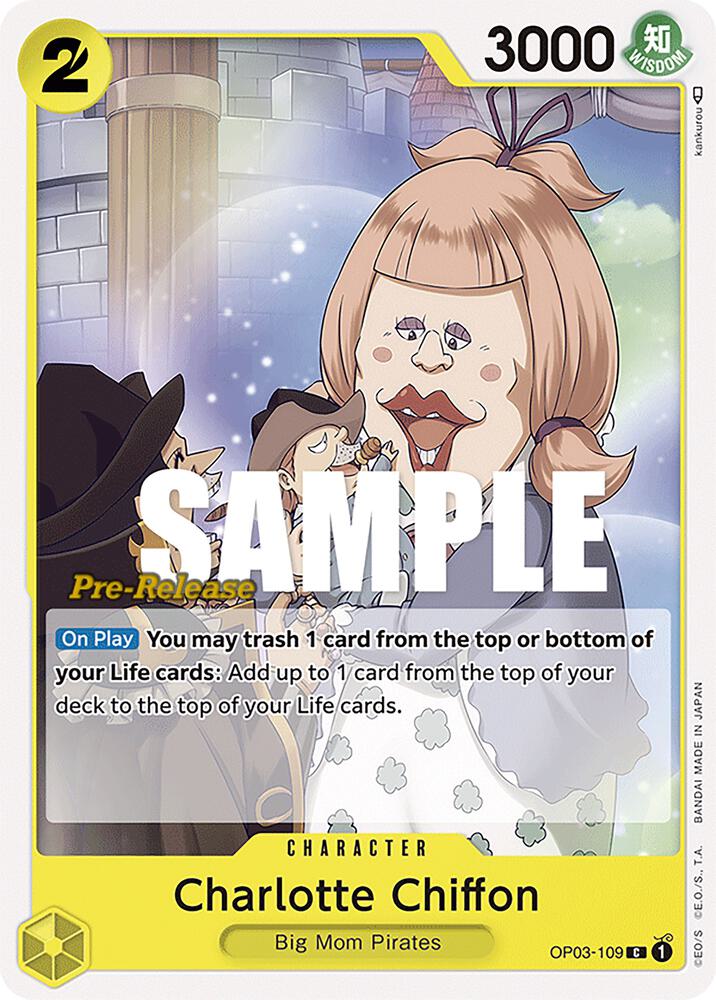 Pillars of Strength Pre-Release Cards - OP03-109 - Charlotte Chiffon - C