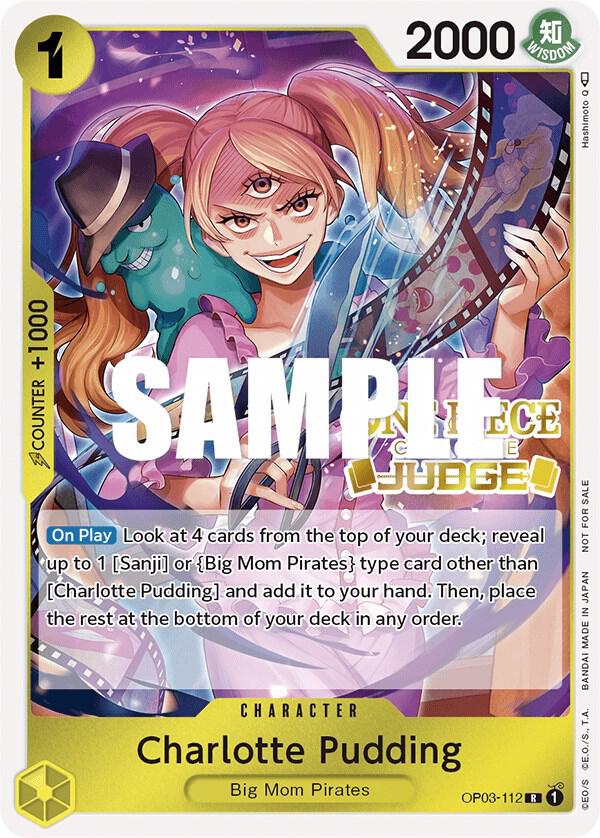 One Piece Promotion Cards - OP03-112 - Charlotte Pudding (Judge Pack Vol. 2) - PR