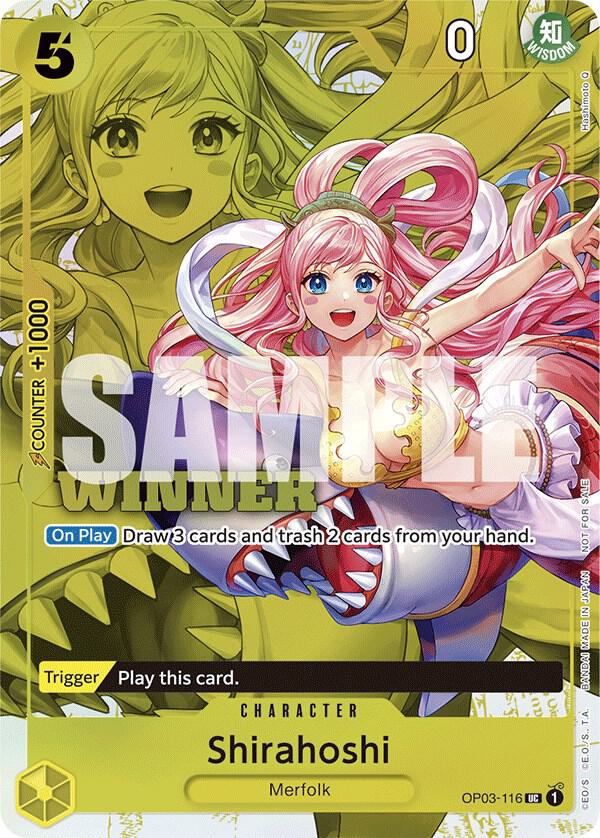 One Piece Promotion Cards - OP03-116 - Shirahoshi (Winner Pack Vol. 6) - UC