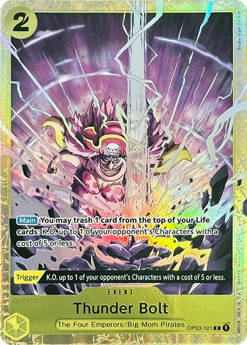 One Piece Promotion Cards - OP03-121 - Thunder Bolt (Premium Card Collection -Best Selection Vol. 1-) - C