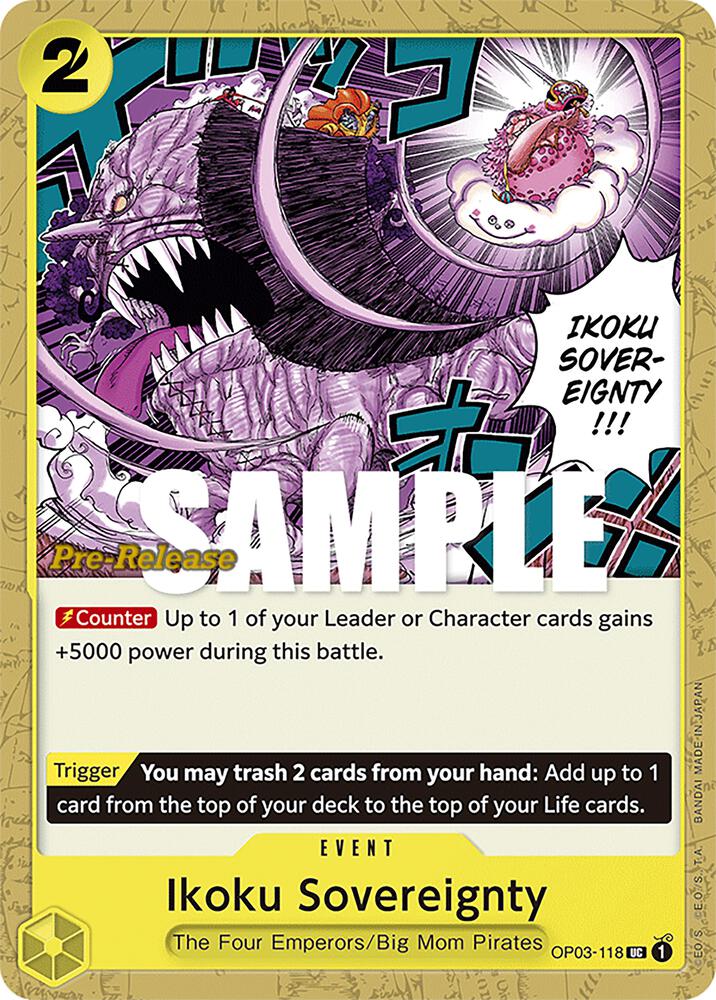 Pillars of Strength Pre-Release Cards - OP03-118 - Ikoku Sovereignty - UC
