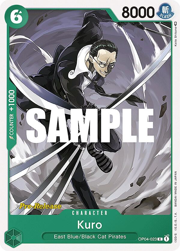 Kingdoms of Intrigue Pre-Release Cards - OP04-023 - Kuro - C