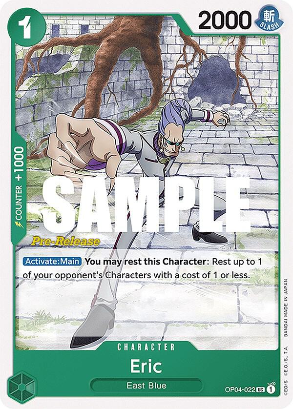 Kingdoms of Intrigue Pre-Release Cards - OP04-022 - Eric - UC