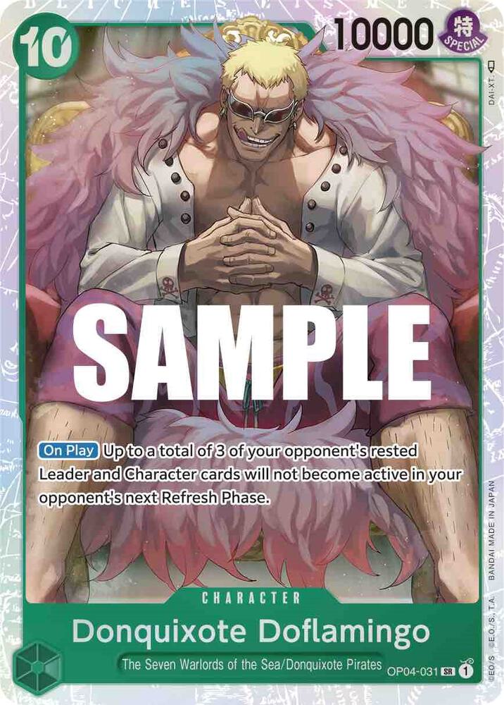 Kingdoms of Intrigue - OP04-031 - Donquixote Doflamingo (031) - SR - Foil