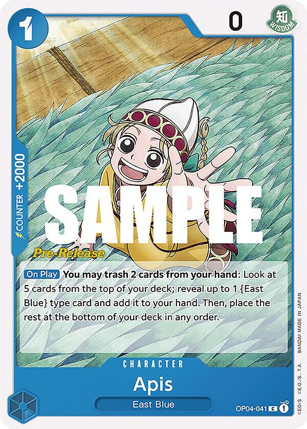 Kingdoms of Intrigue Pre-Release Cards - OP04-041 - Apis - C
