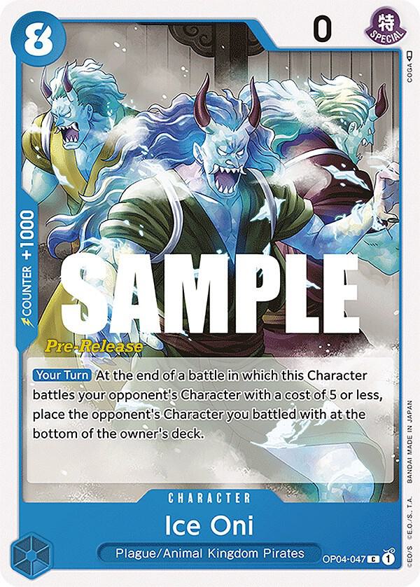 Kingdoms of Intrigue Pre-Release Cards - OP04-047 - Ice Oni - C