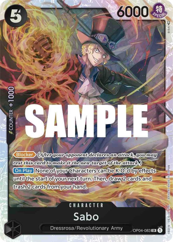 Kingdoms of Intrigue - OP04-083 - Sabo - SR - Foil