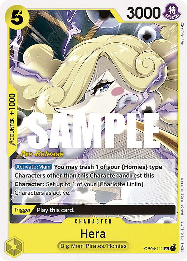 Kingdoms of Intrigue Pre-Release Cards - OP04-111 - Hera - UC