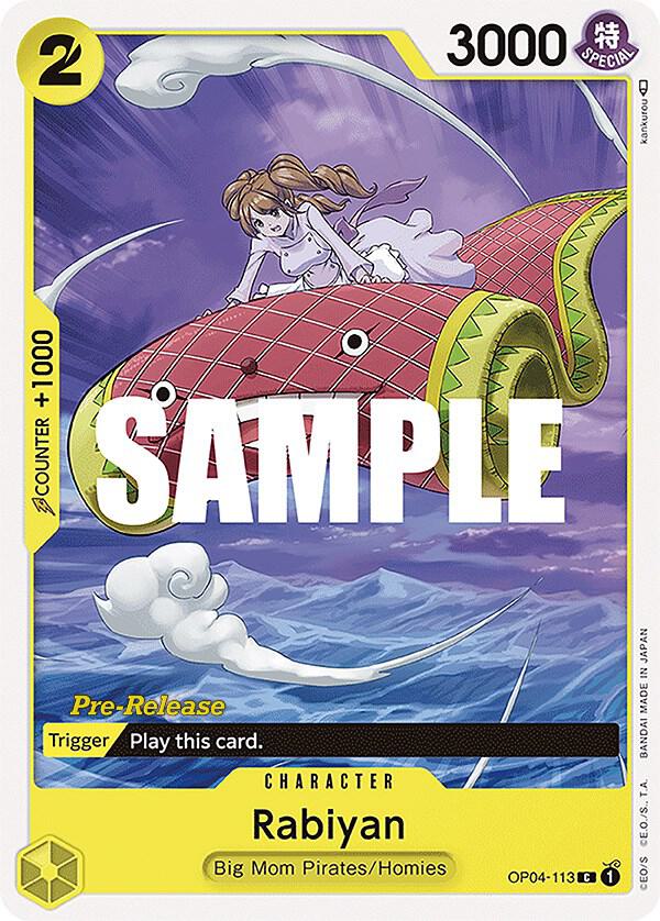 Kingdoms of Intrigue Pre-Release Cards - OP04-113 - Rabiyan - C