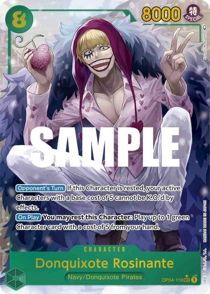 Kingdoms of Intrigue - OP04-119 - Donquixote Rosinante (Alternate Art) - SEC