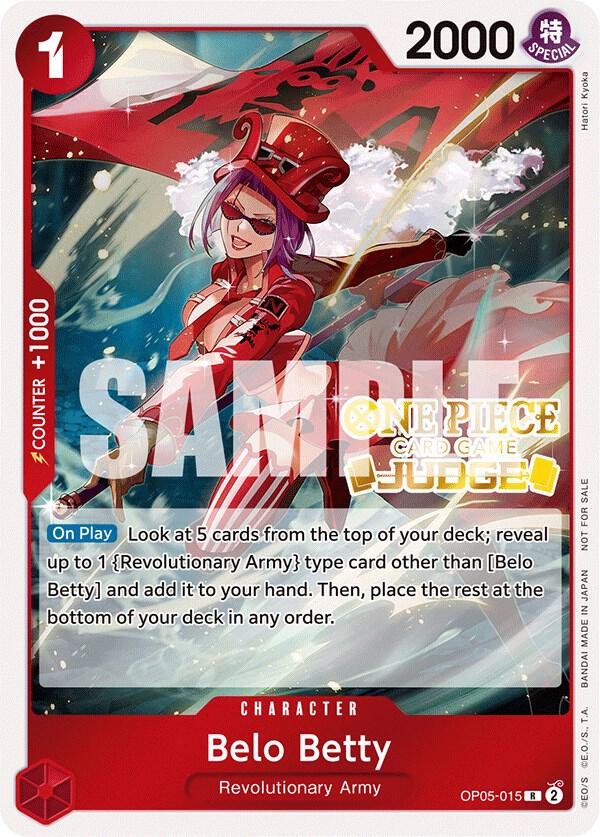 One Piece Promotion Cards - OP05-015 - Belo Betty (Judge Pack Vol. 3) - R