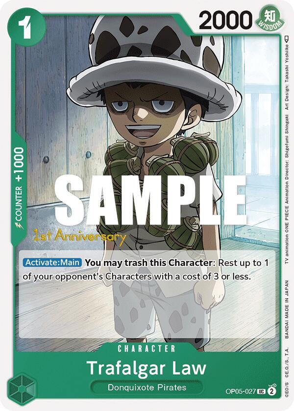 Awakening of the New Era: 1st Anniversary Tournament Cards - OP05-027 - Trafalgar Law (027) - UC