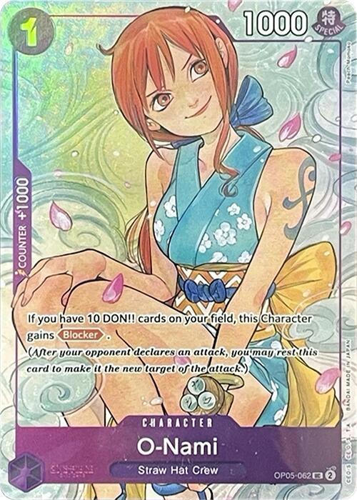 One Piece Promotion Cards - OP05-062 - O-Nami (Illustration Box Vol.1) (Textured) - UC