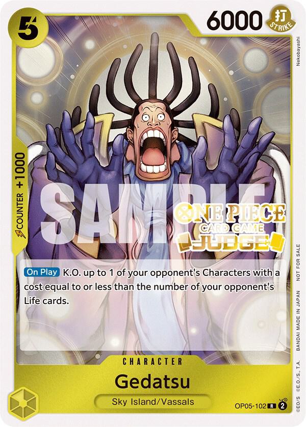 One Piece Promotion Cards - OP05-102 - Gedatsu (Judge Pack Vol. 3) - R