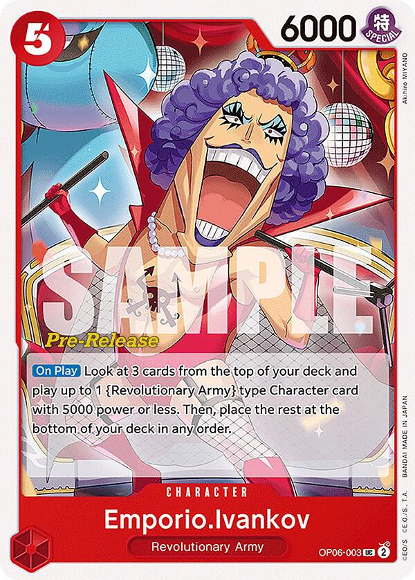 Wings of the Captain Pre-Release Cards - OP06-003 - Emporio.Ivankov - UC