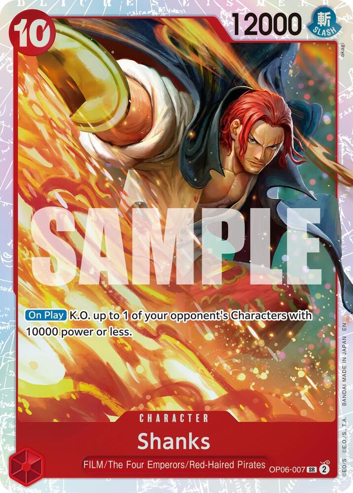 Premium Booster -The Best- Vol. 2 - OP06-007 - Shanks (Reprint) - SR