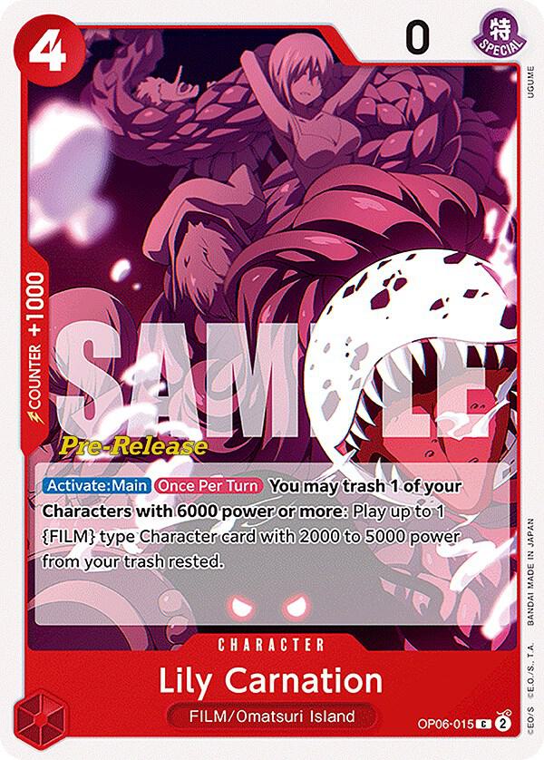 Wings of the Captain Pre-Release Cards - OP06-015 - Lily Carnation - C