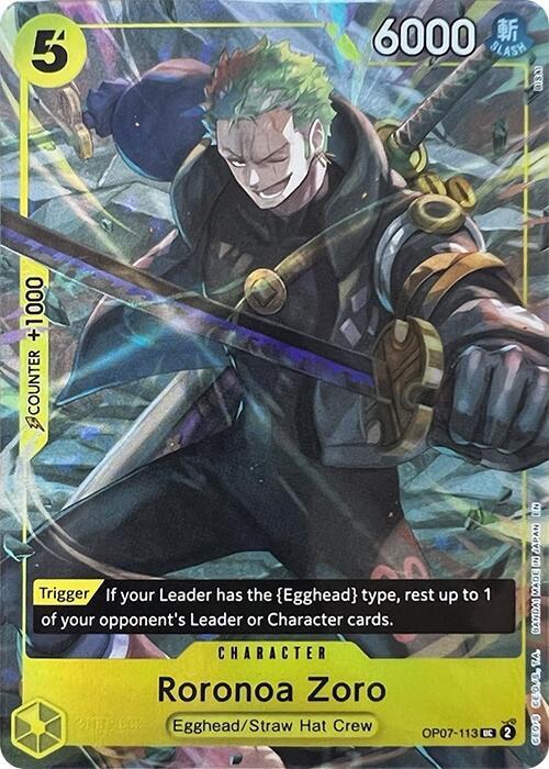 One Piece Promotion Cards - OP07-113 - Roronoa Zoro (Illustration Box Vol.3) - UC