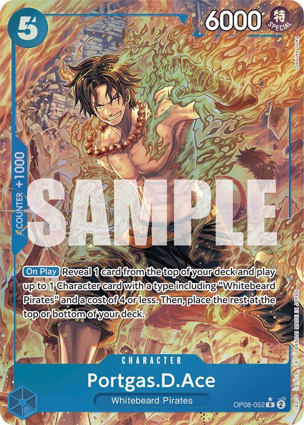 Two Legends - OP08-052 - Portgas.D.Ace (Parallel) - R
