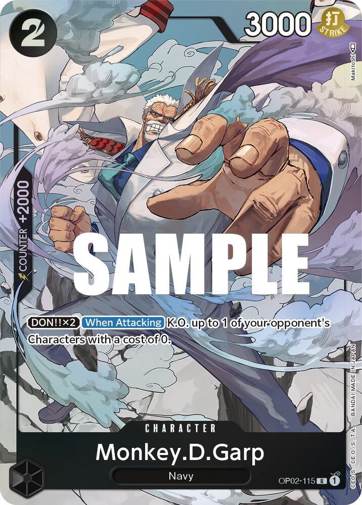 Paramount War - OP02-115 - Monkey.D.Garp (115) (Alternate Art) - R