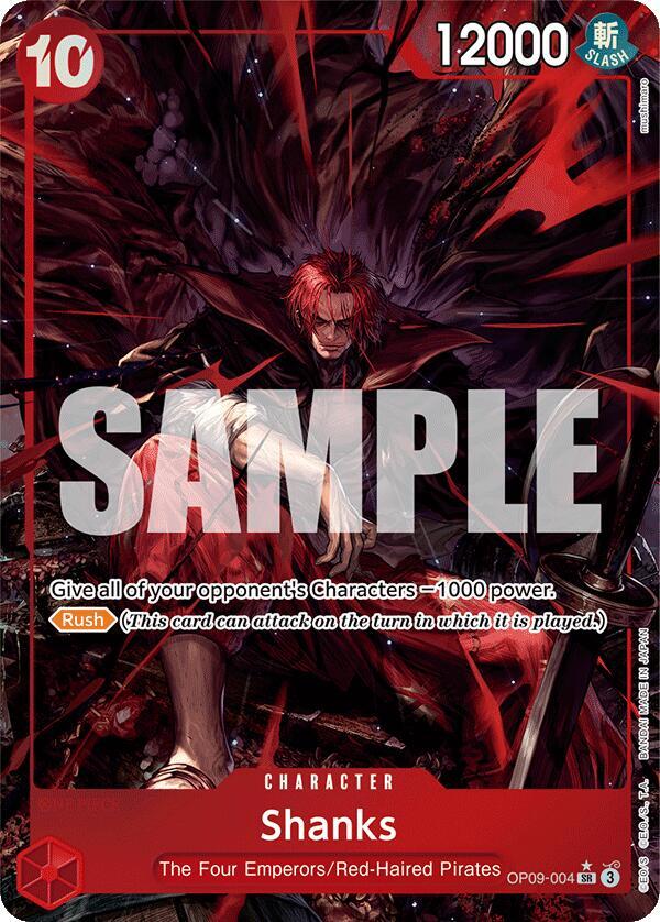 Emperors in the New World - OP09-004 - Shanks (004) (Alternate Art) - SR