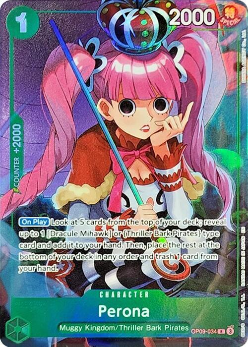One Piece Promotion Cards - OP09-034 - Perona (Illustration Box Vol.4) - R