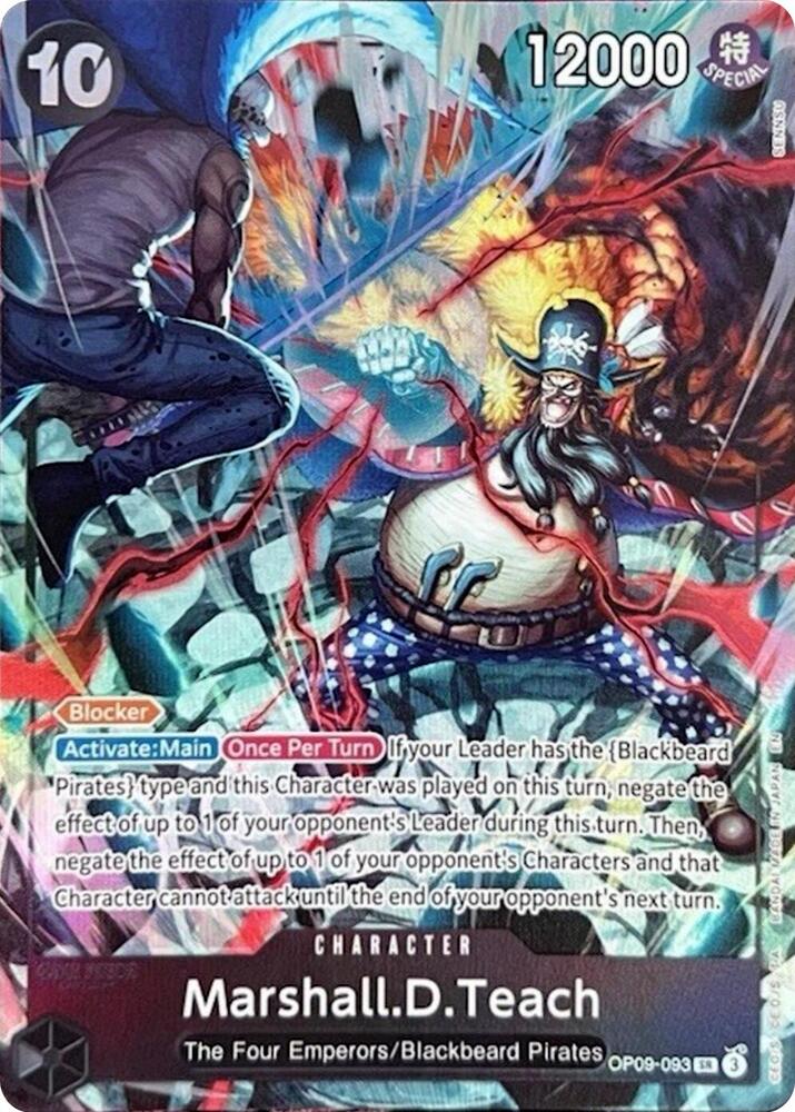 One Piece Promotion Cards - OP09-093 - Marshall.D.Teach (093) (English Version 2nd Anniversary Set) - SR
