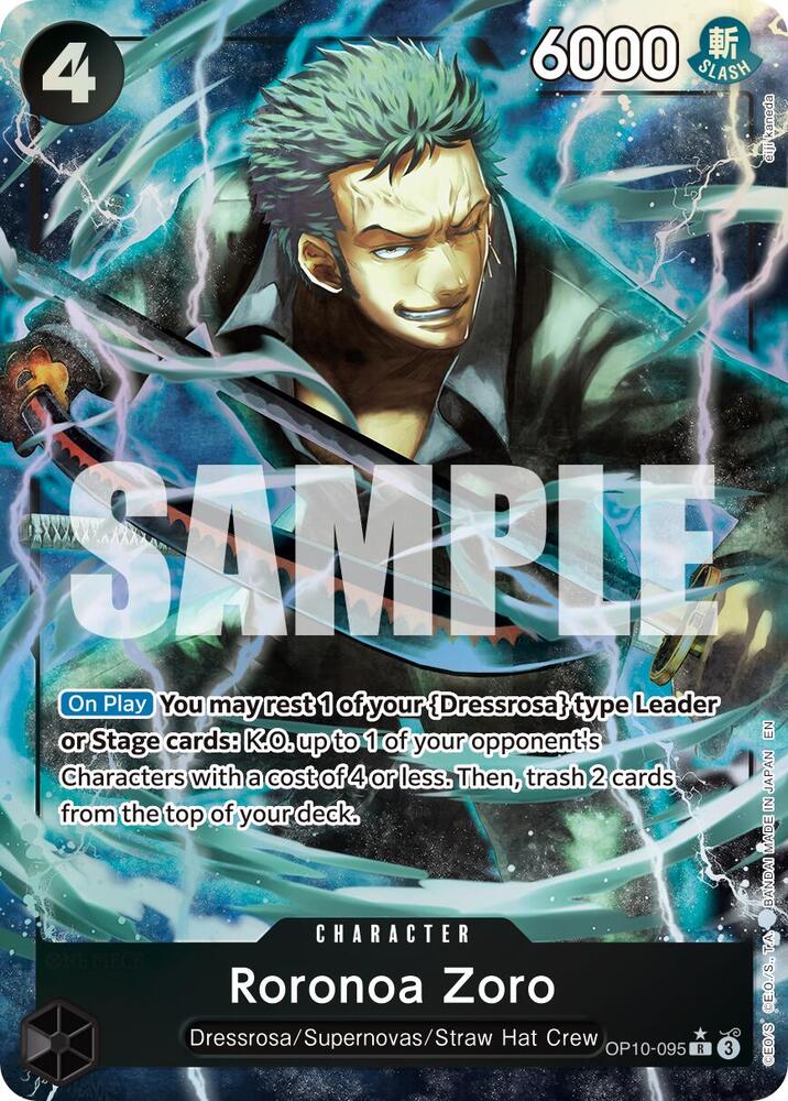 Premium Booster -The Best- Vol. 2 - OP10-095 - Roronoa Zoro - OP10-095 (Alternate Art) - R