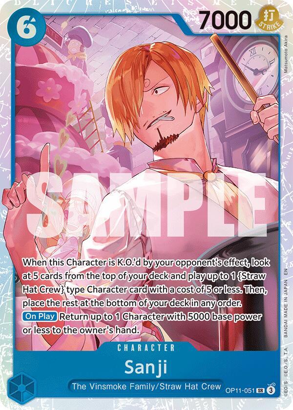 A Fist of Divine Speed - OP11-051 - Sanji - SR - Foil