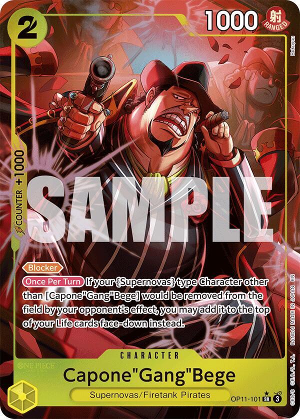 A Fist of Divine Speed - OP11-101 - Capone"Gang"Bege (101) (Alternate Art) - SR