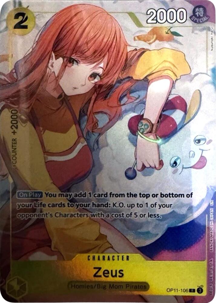 One Piece Promotion Cards - OP11-106 - Zeus (Official Playmat -Bandai Card Games Fest 24-25 Edition-) - R