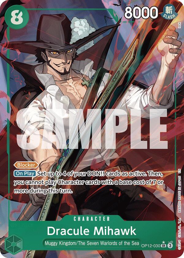 Legacy of the Master - OP12-030 - Dracule Mihawk (Alternate Art) - SR
