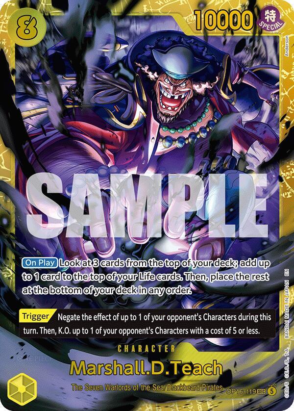 The Time of Battle - OP16-119 - Marshall.D.Teach (119) - SEC - Foil