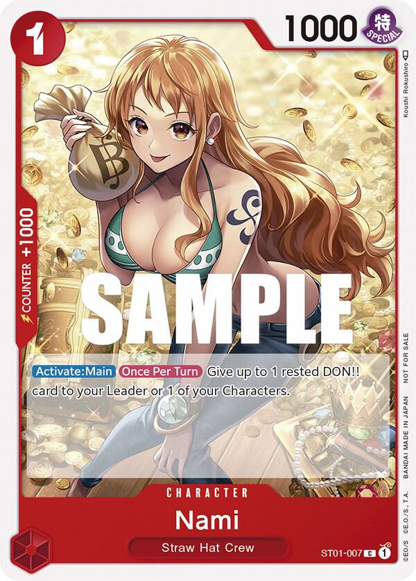 One Piece Promotion Cards - ST01-007 - Nami (Tournament Pack Vol. 3) [Participant] - PR