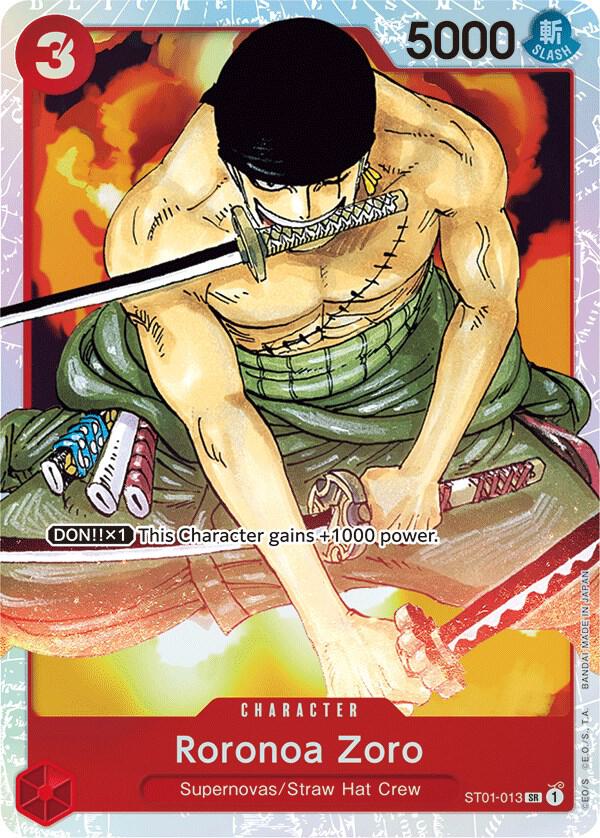 Starter Deck 1: Straw Hat Crew - ST01-013 - Roronoa Zoro - SR - Foil