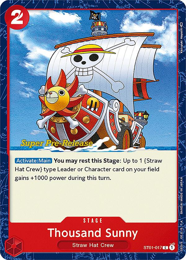 Super Pre-Release Starter Deck 1: Straw Hat Crew - ST01-017 - Thousand Sunny - C