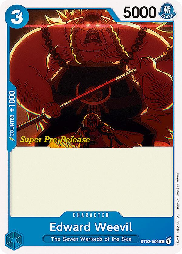 Super Pre-Release Starter Deck 3: The Seven Warlords of the Sea - ST03-002 - Edward Weevil - C